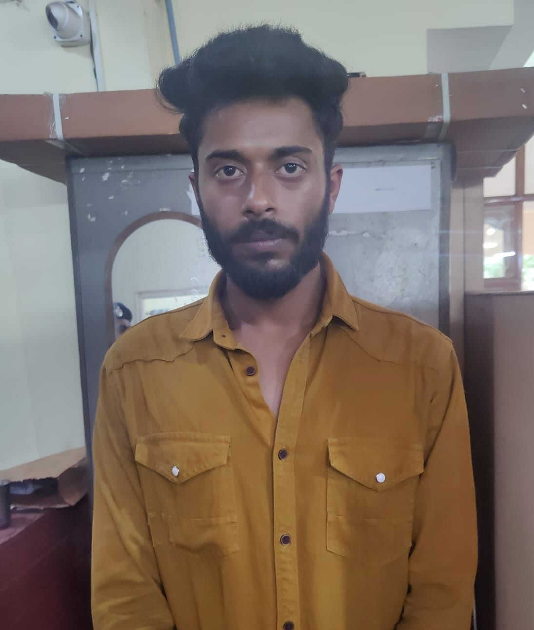 Fahad, 24, the second accused person in the case, was arrested by Banaswadi police on Friday. Credit: Bengaluru Traffic Police