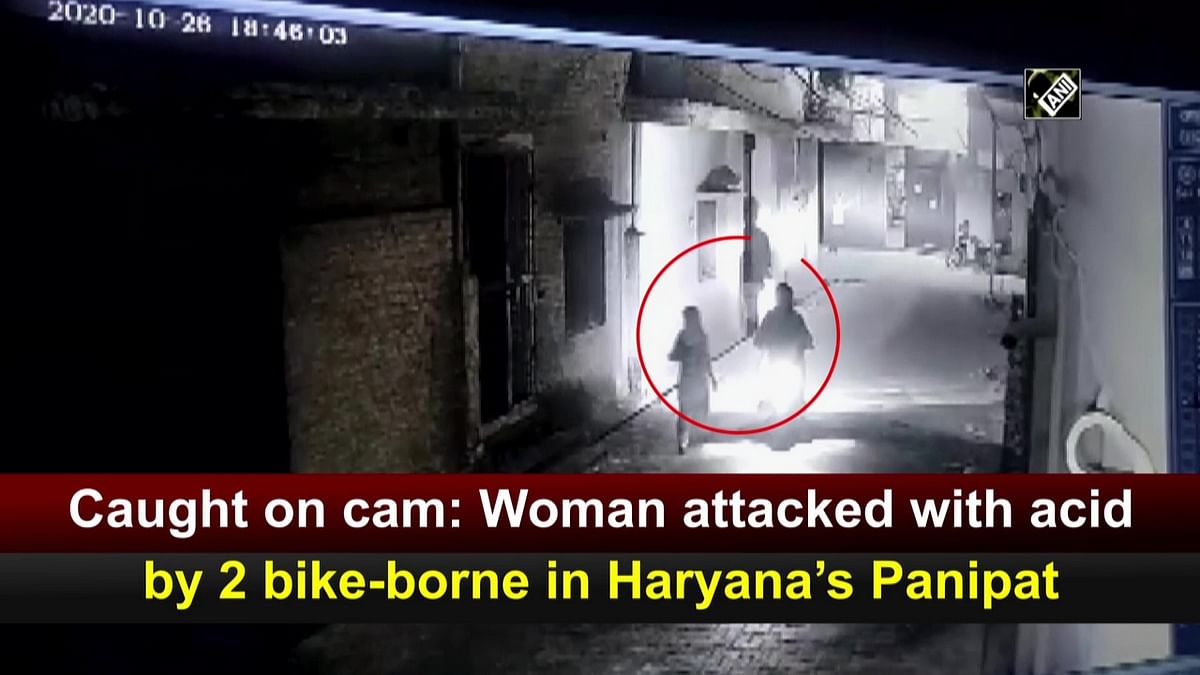 Caught on cam: Woman attacked with acid in Haryana