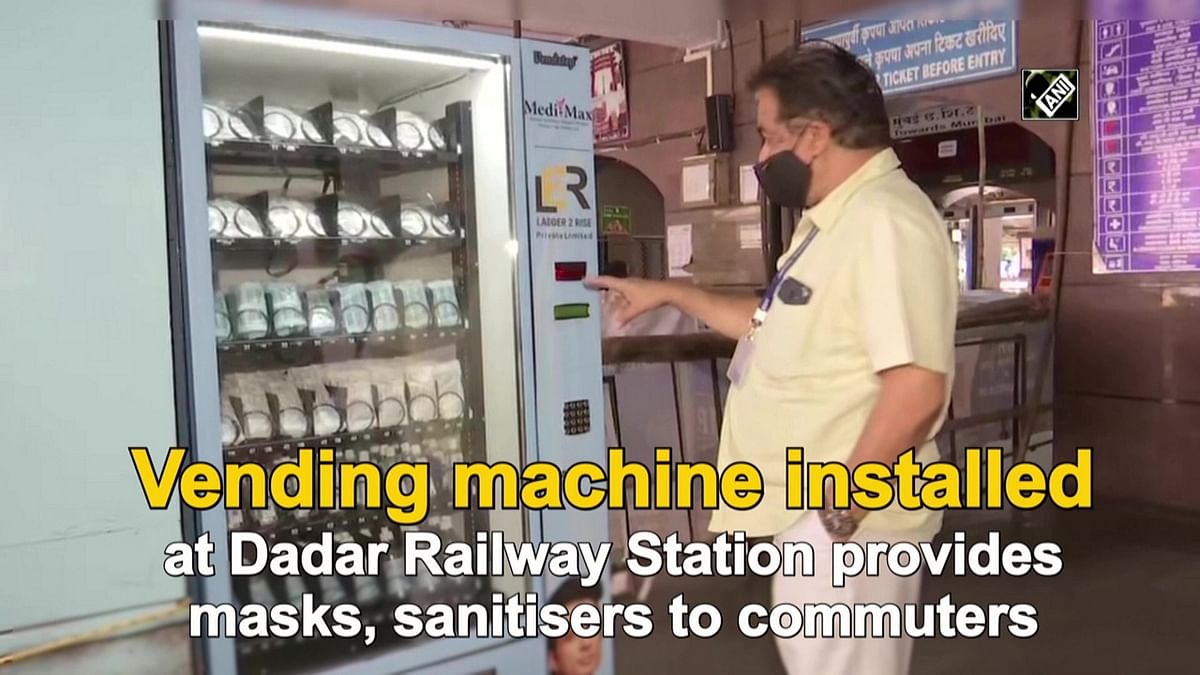 Vending machine provides masks, sanitisers to commuters