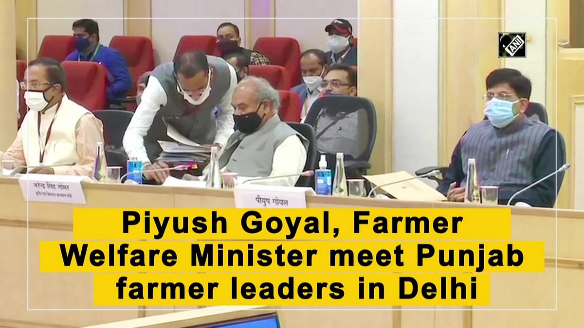 Piyush Goyal meets Punjab farmers in Delhi