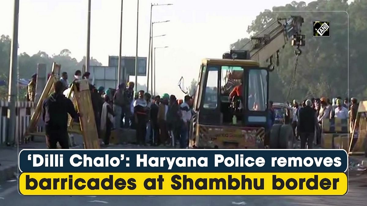 Haryana Police removes barricades at Shambhu border