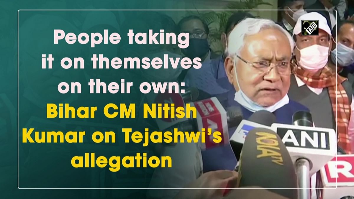 Bihar CM Nitish reacts to Tejashwi’s allegations