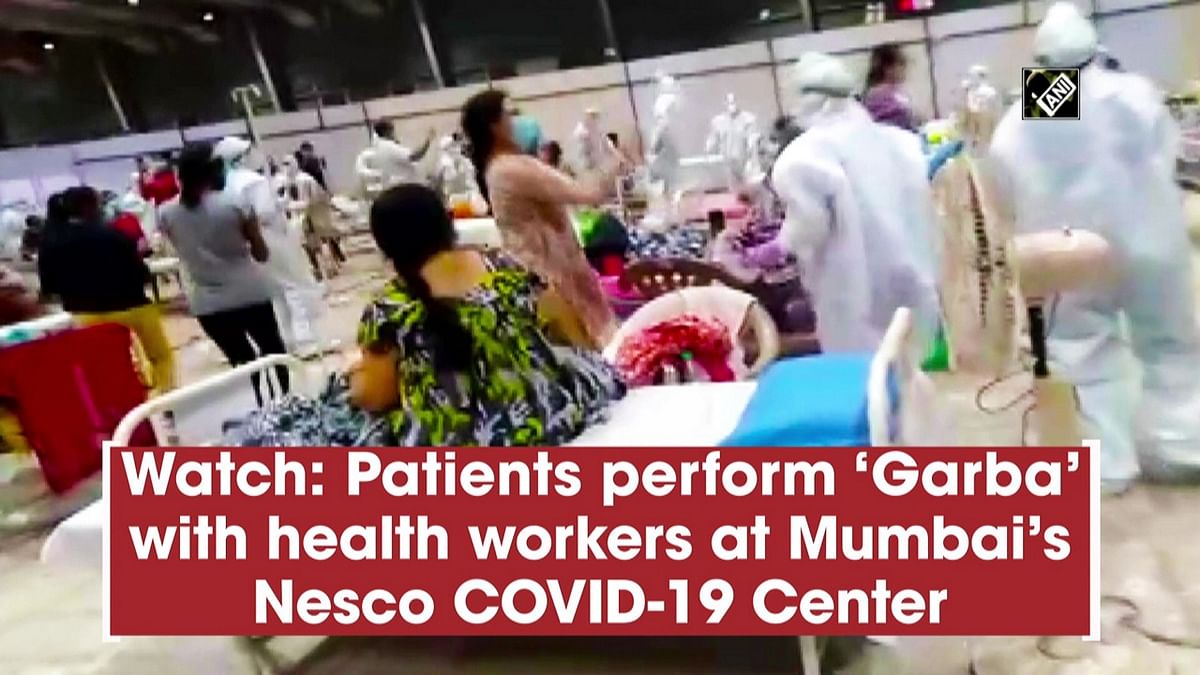 Patients play 'garba' at Covid-19 facilities