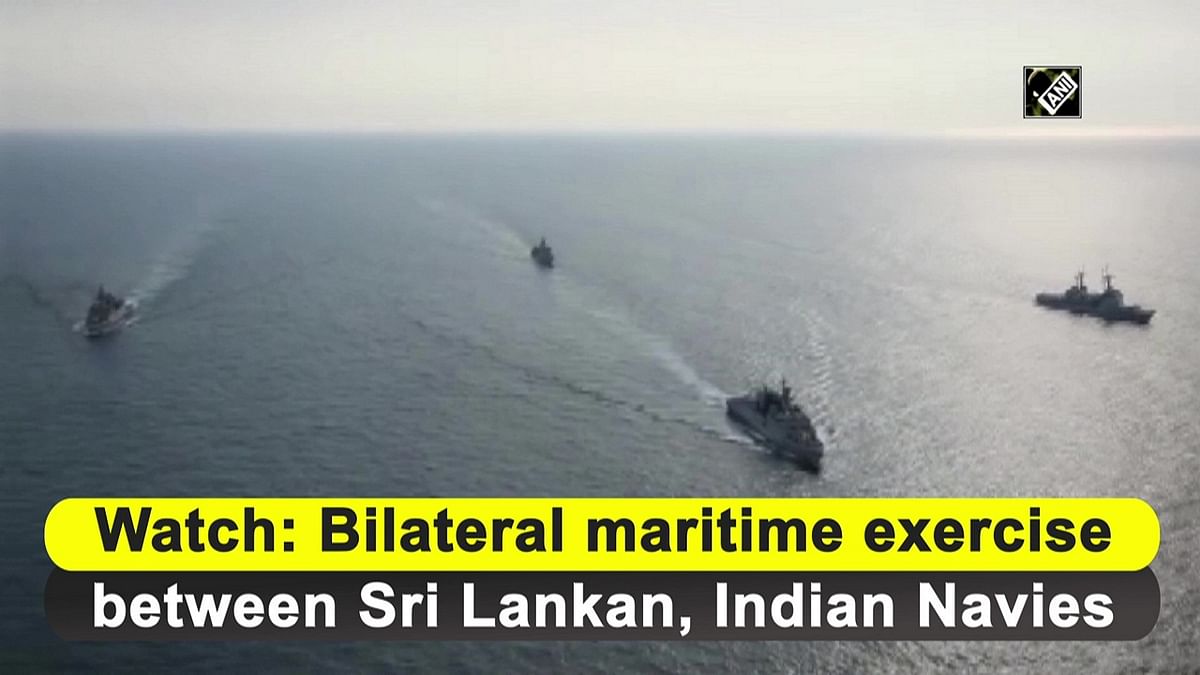 Bilateral maritime exercise of Lankan, Indian Navies