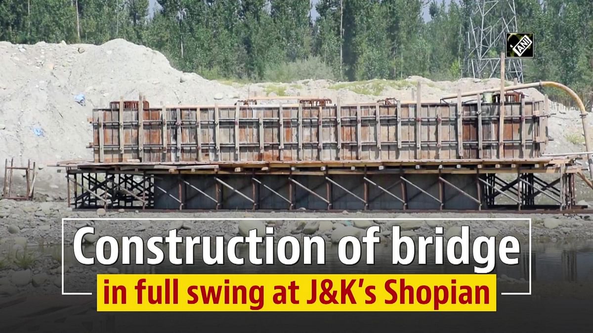 Construction of bridge in full swing in Shopian