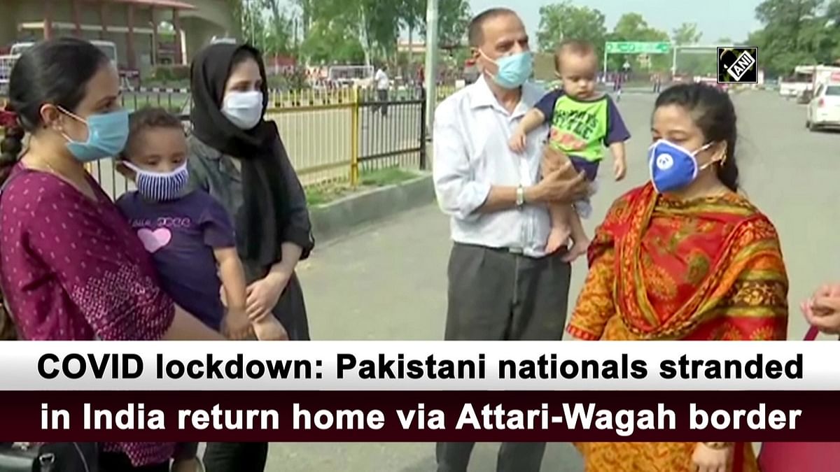 Pakistani nationals stranded in India return home