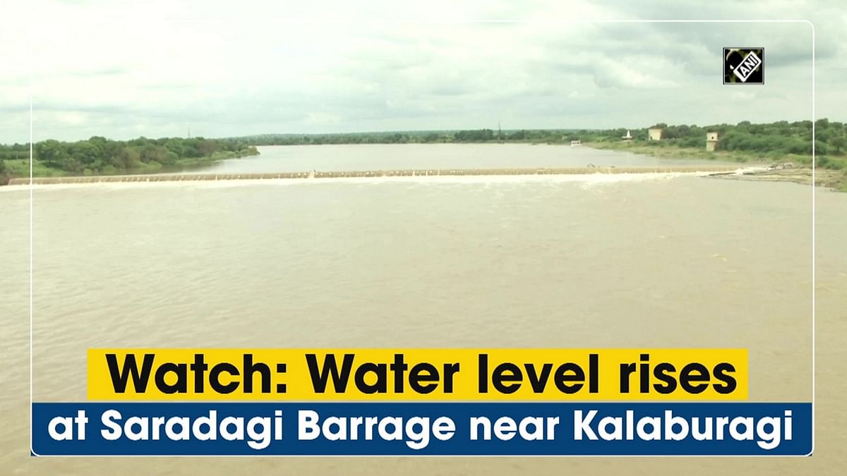 Water level rises in Saradagi Barrage near Kalaburagi