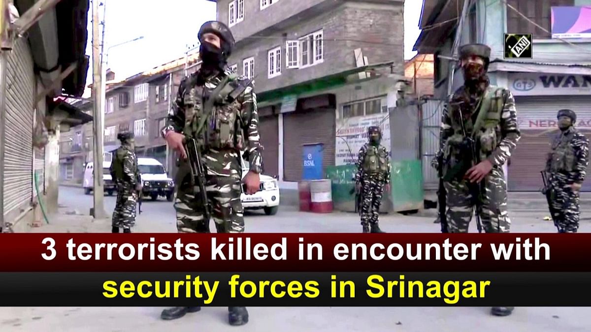 3 terrorists killed in encounter in Srinagar