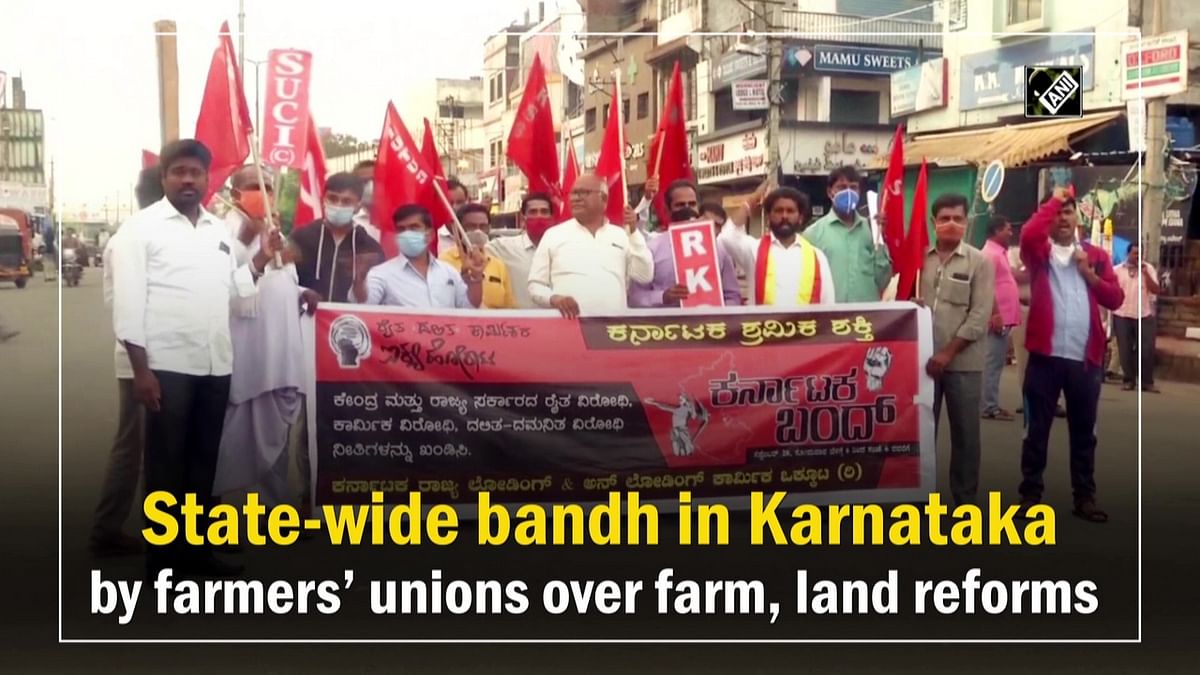 Karnataka bandh by farmers’ unions over land reforms