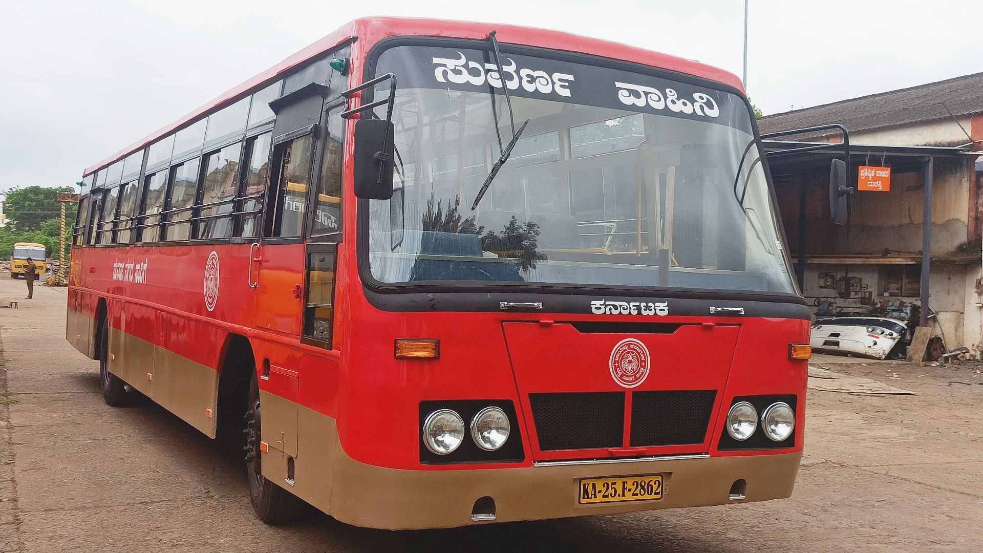 <div class="paragraphs"><p>New look of a refurbished old bus of the NWKRTC.</p></div>