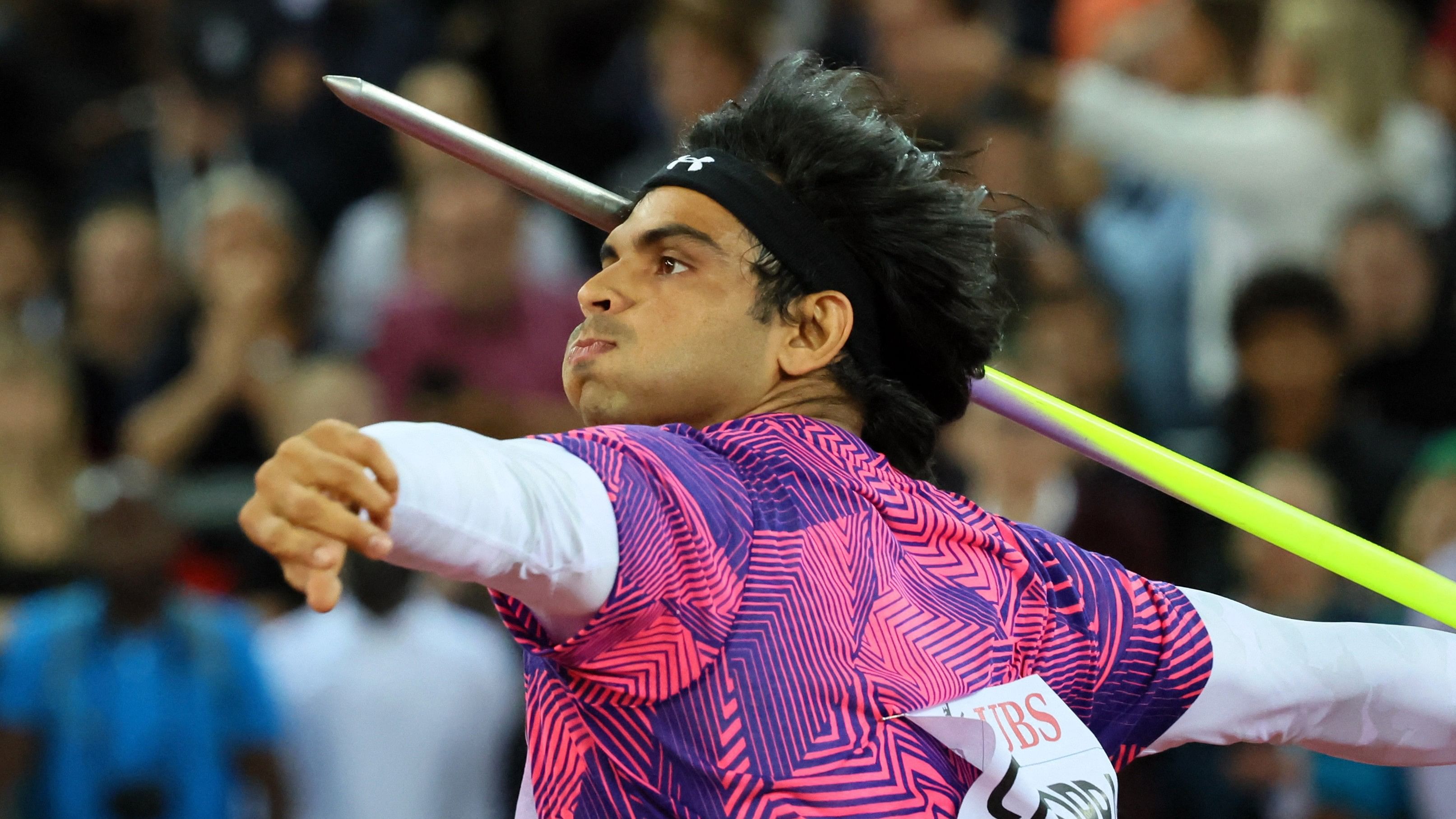 <div class="paragraphs"><p>India's Neeraj Chopra in action during the men's javelin throw final.&nbsp;</p></div>