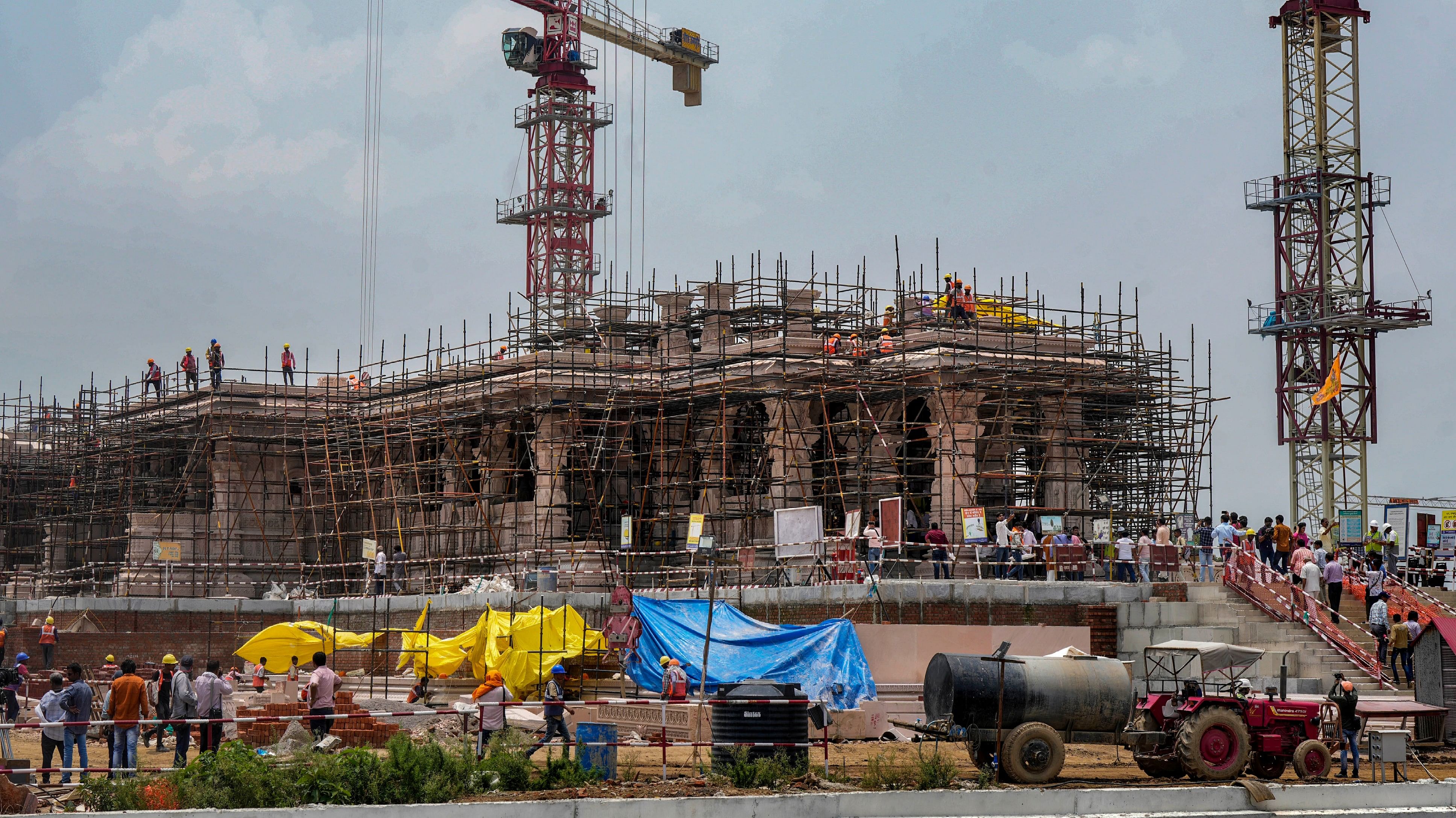 <div class="paragraphs"><p>Ayodhya: Shri Ram Janmbhoomi Teerth Kshetra construction site, in Ayodhya, Sunday, July 9, 2023.</p></div>