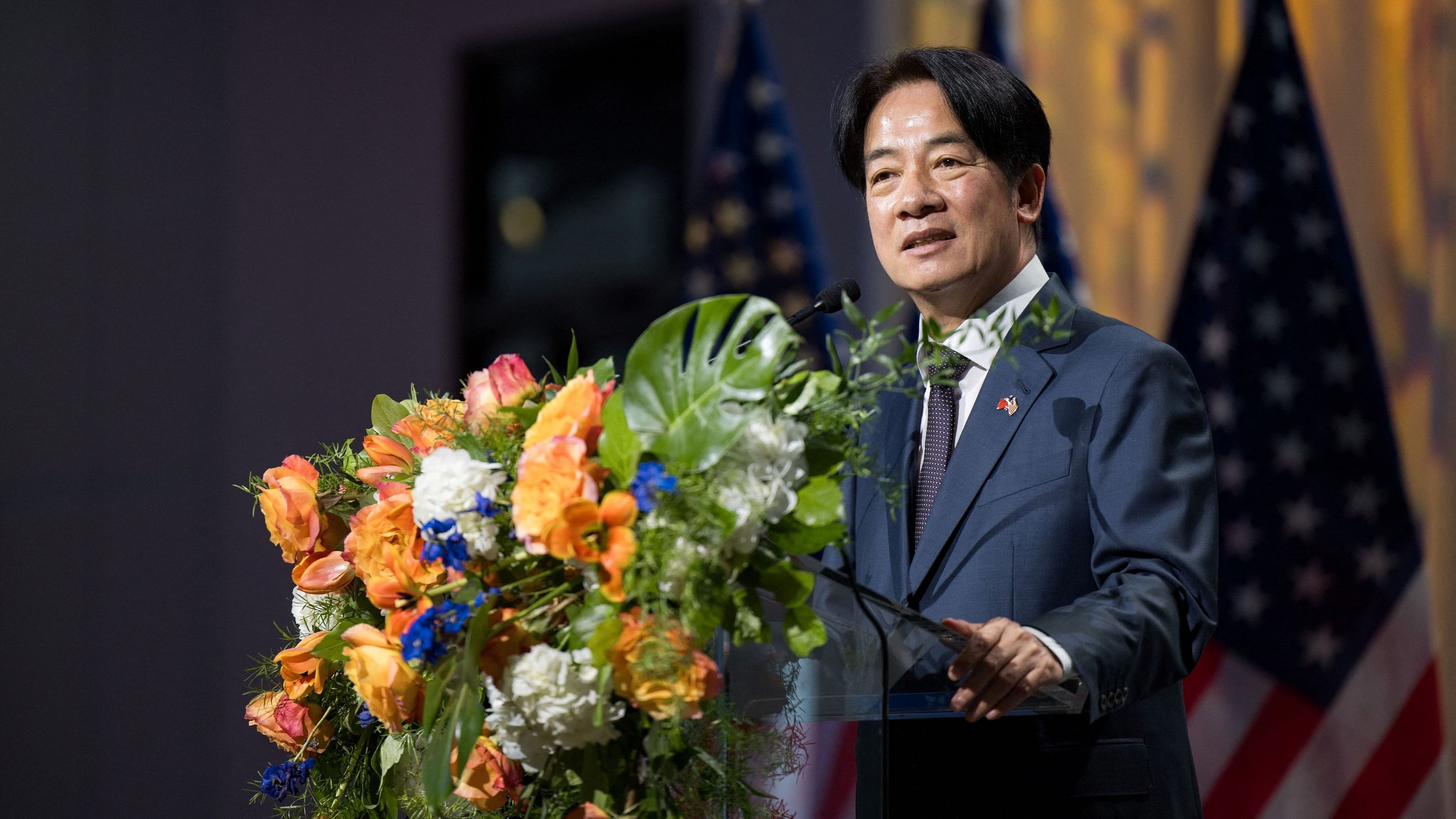 <div class="paragraphs"><p>Taiwan's Vice President William Lai speaks during a luncheon in New York City.</p></div>