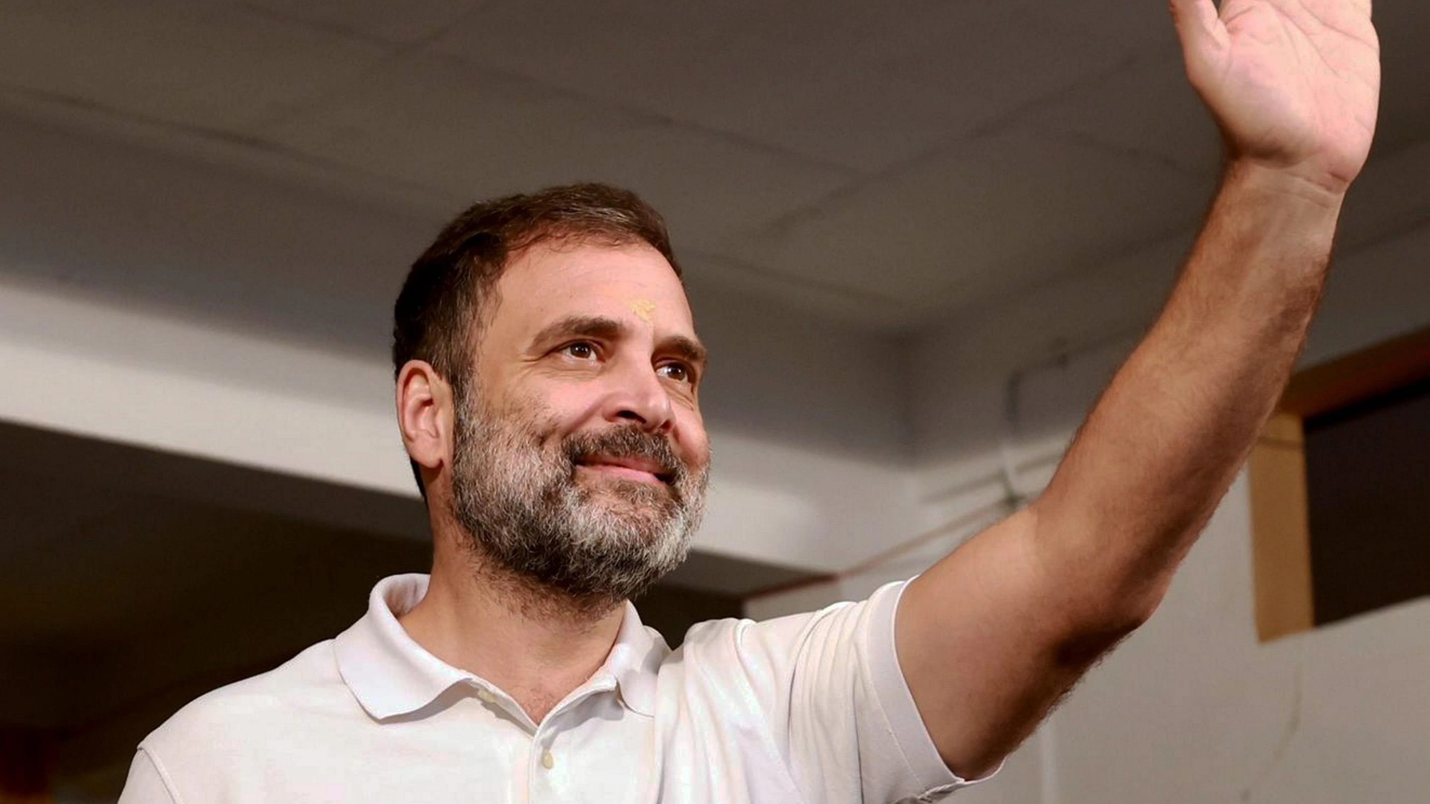 <div class="paragraphs"><p>Congress leader Rahul Gandhi during the foundation stone laying ceremony of a Community Disability Management Center (CDMC) at Kodenchery, in Kozhikode district, Sunday, Aug. 13, 2023.</p></div>