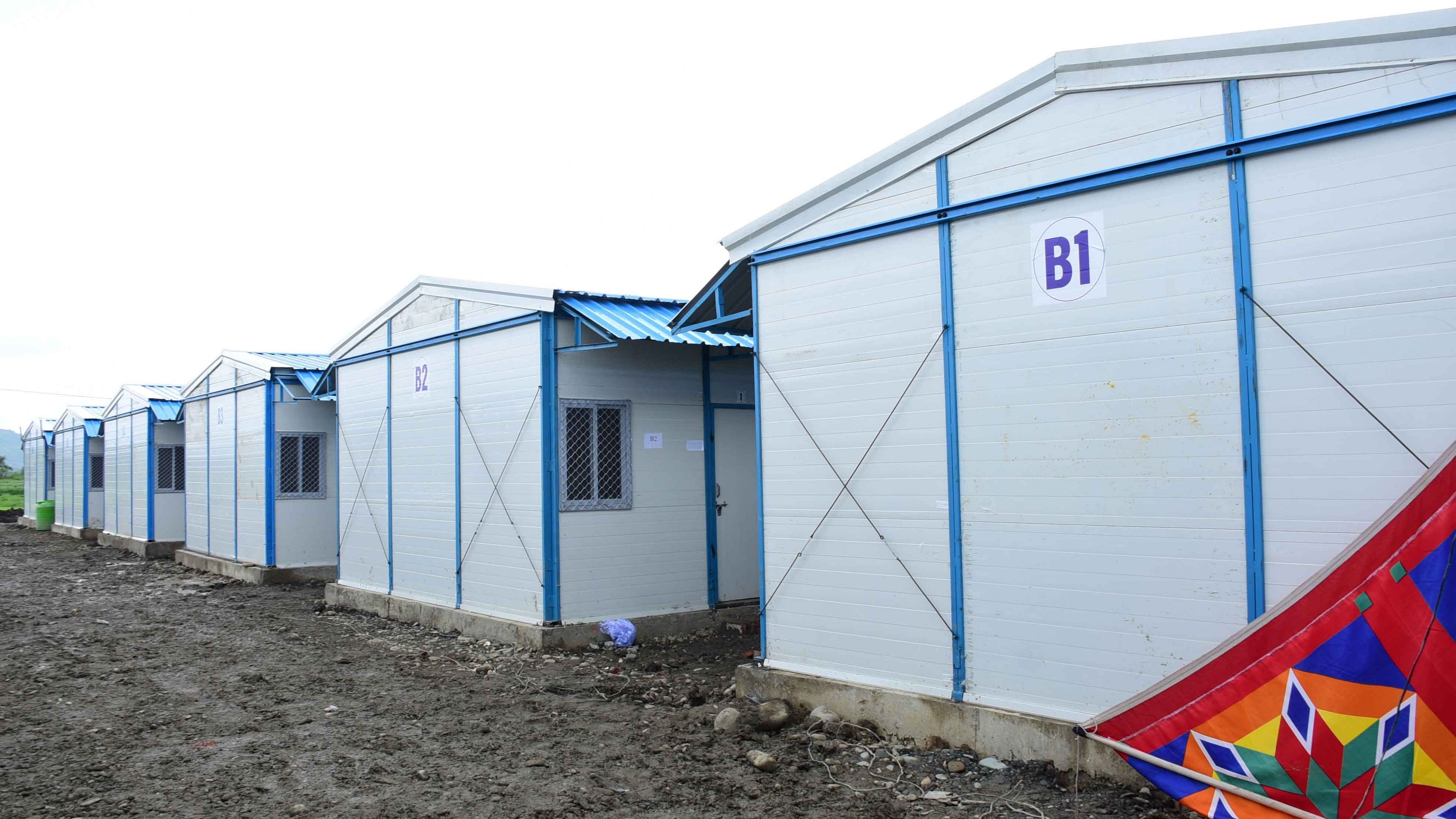 <div class="paragraphs"><p>The prefabricated shelter homes for those displaced by violence in Manipur.  </p></div>