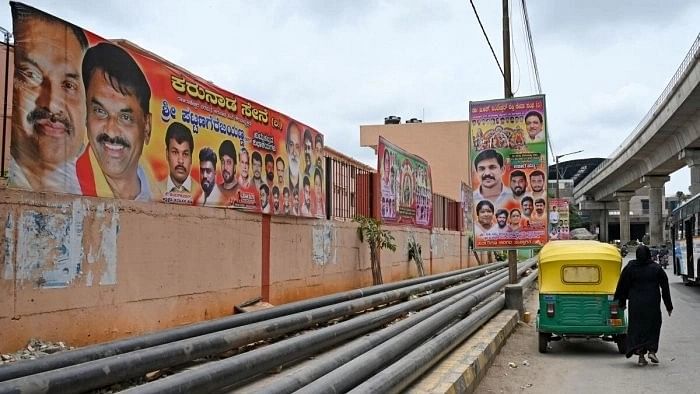 <div class="paragraphs"><p>Hoardings with birthday wishes, obituaries, greetings and those advertising social and religious programmes are also banned, Shivakumar said.</p></div>