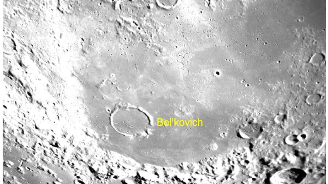 <div class="paragraphs"><p>One of the images of the lunar surface released by ISRO.</p></div>