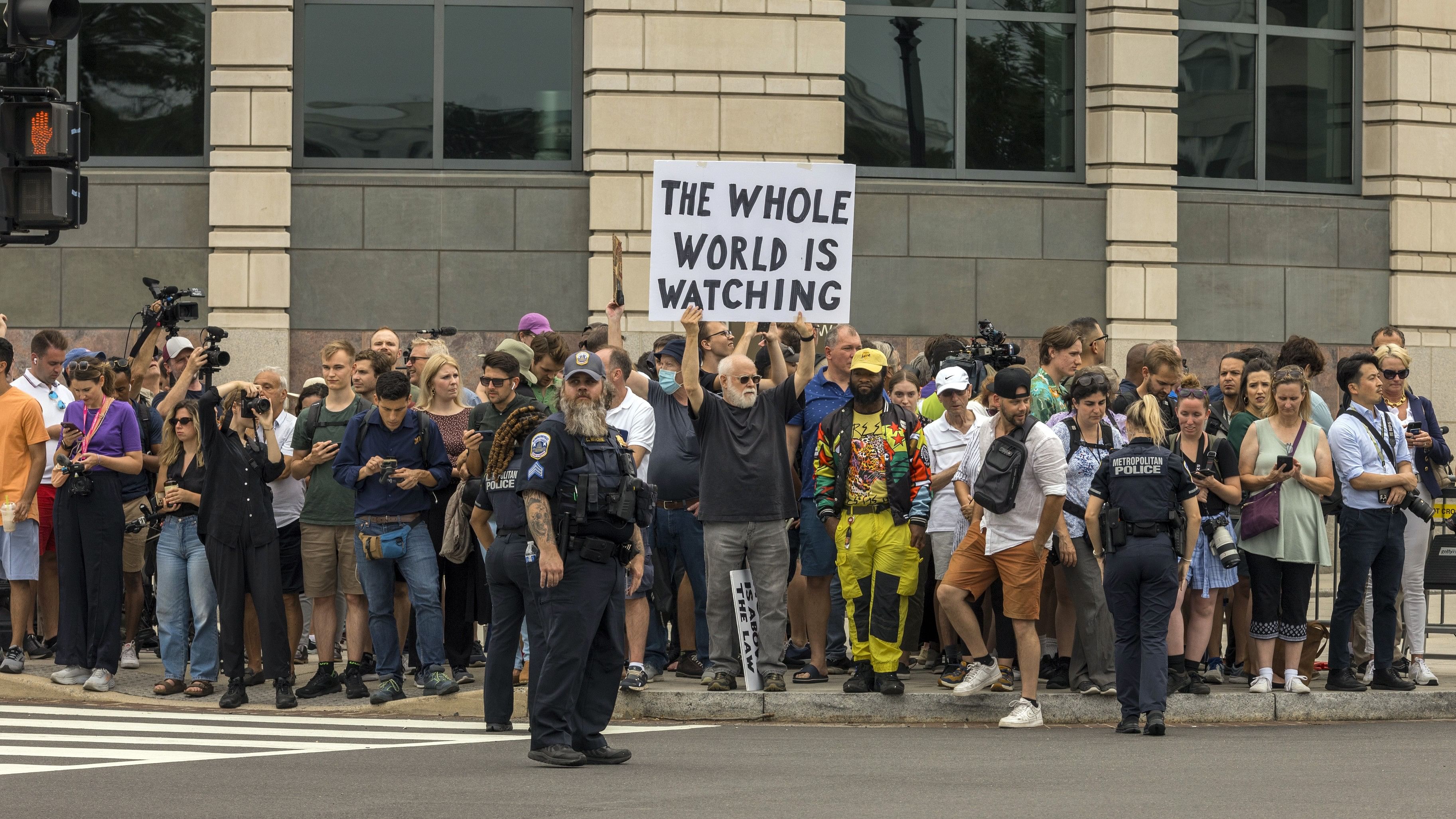 <div class="paragraphs"><p>Protests against Donald Trump.</p></div>