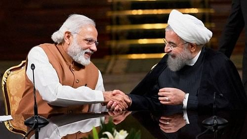 <div class="paragraphs"><p>PM Narendra Modi with Iran President Ebrahim Raisi.</p></div>