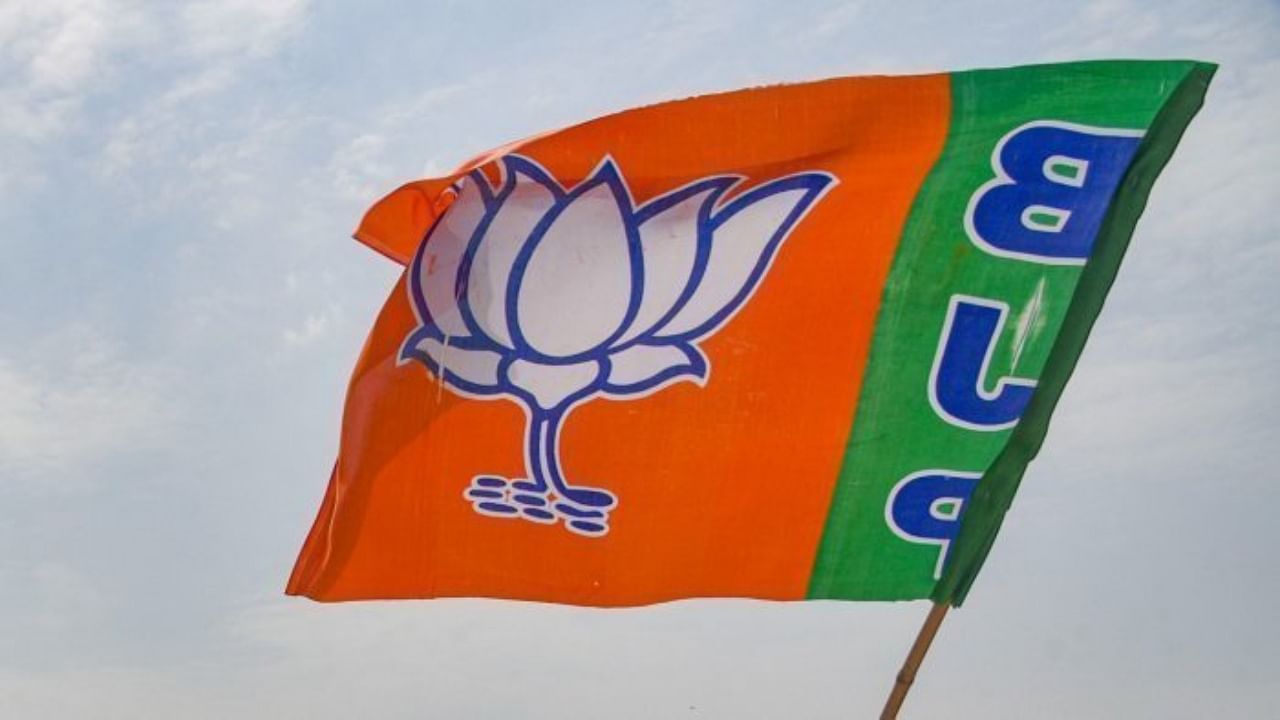 <div class="paragraphs"><p>BJP flag.</p></div>