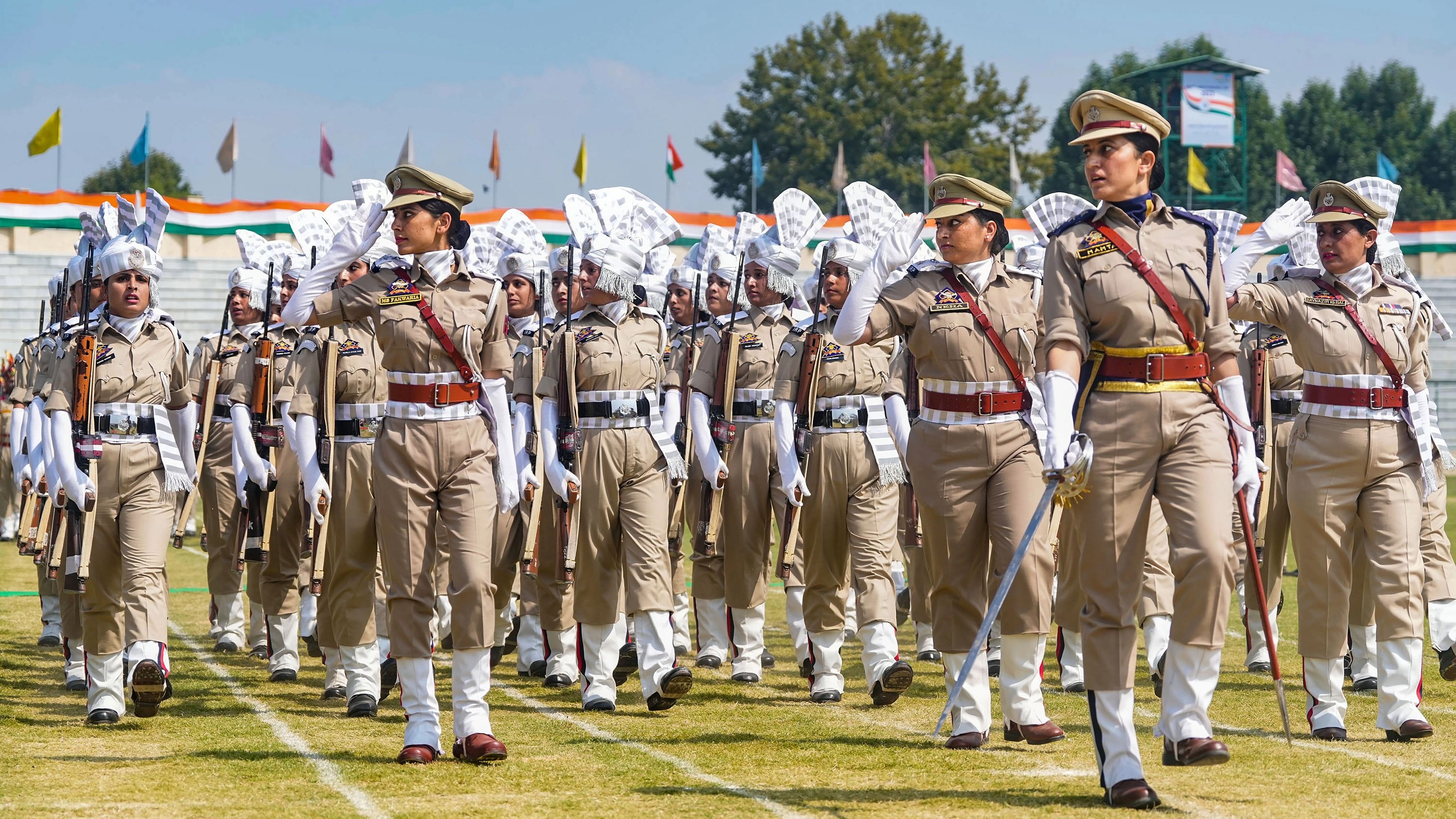 <div class="paragraphs"><p> Independence Day celebration rehearsals, Bakshi Stadium in Srinagar.</p></div>