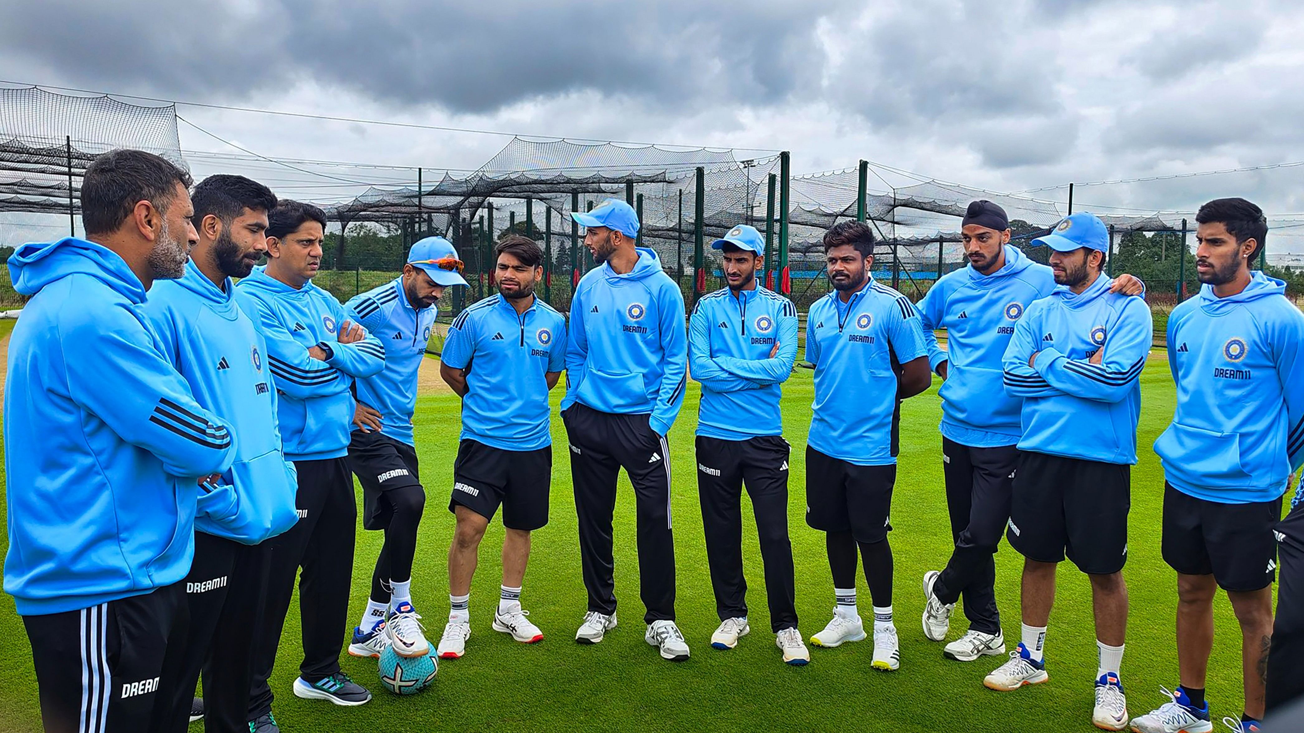 <div class="paragraphs"><p>Indian men's cricket players during a practice session for the T20I series against Ireland, in Dublin.</p></div>