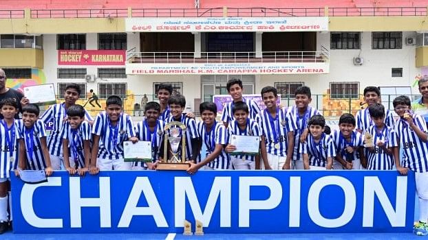 <div class="paragraphs"><p>On Tuesday, the hockey teams of Vidyashilp Academy and Chinmaya Vidyalaya would learn this the hard way, as St. Joseph's Boys High School clinched the Centenary Shield Hockey Tournament (U-17) and the&nbsp;Fr. Eric Vaz Memorial Hockey Tournament (U-14) in resounding fashion.&nbsp;</p></div>