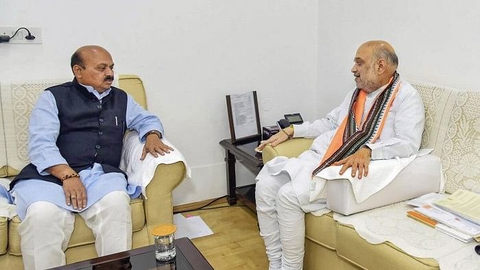 <div class="paragraphs"><p>Former Karnataka CM Basavaraj Bommai meets Union Home Minister Amit Shah in New Delhi on Tuesday. </p></div>