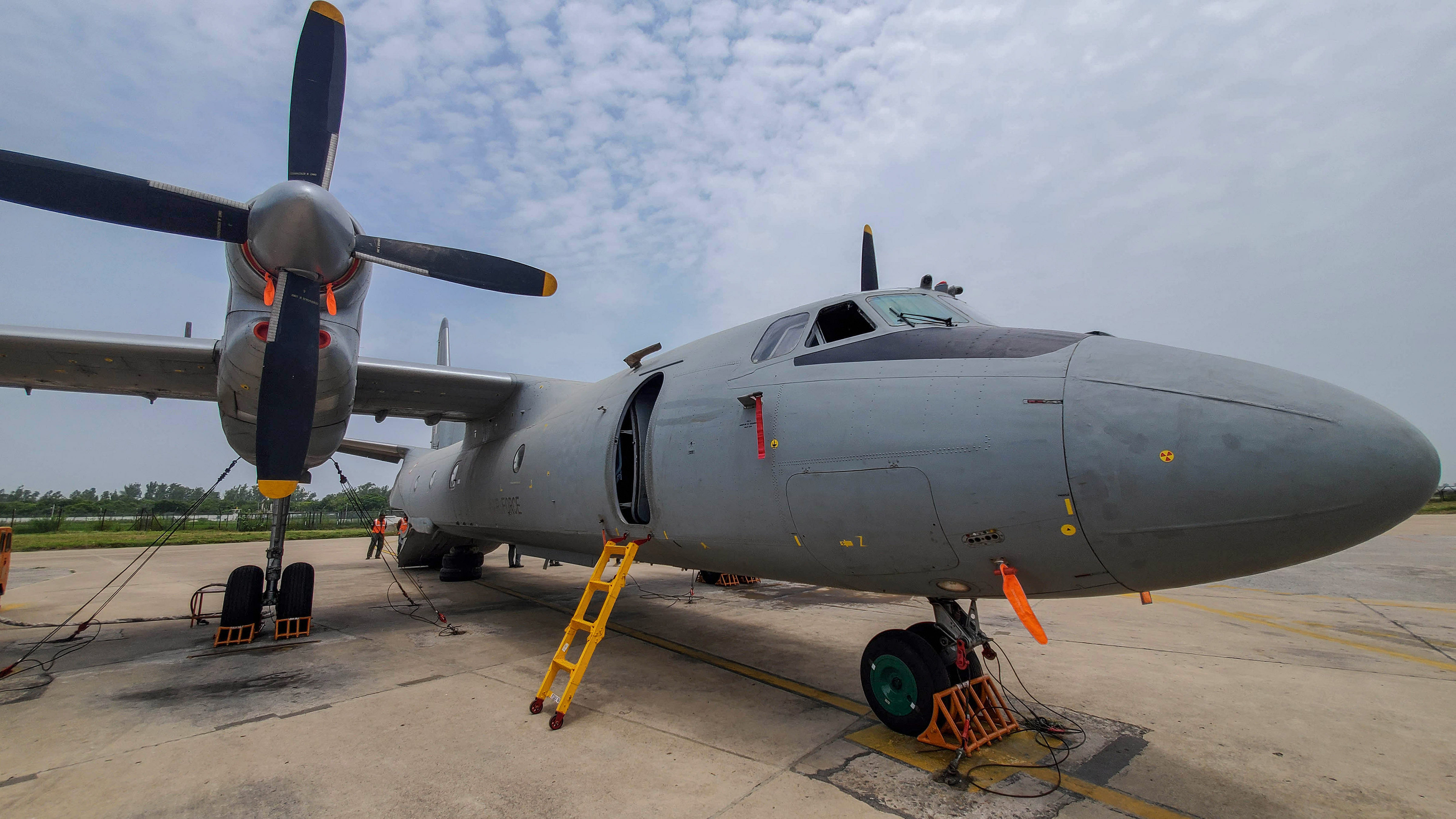 <div class="paragraphs"><p>An aircraft of the Indian Air Force (IAF), at Air Force Station, Agra, August 18, 2023. </p></div>