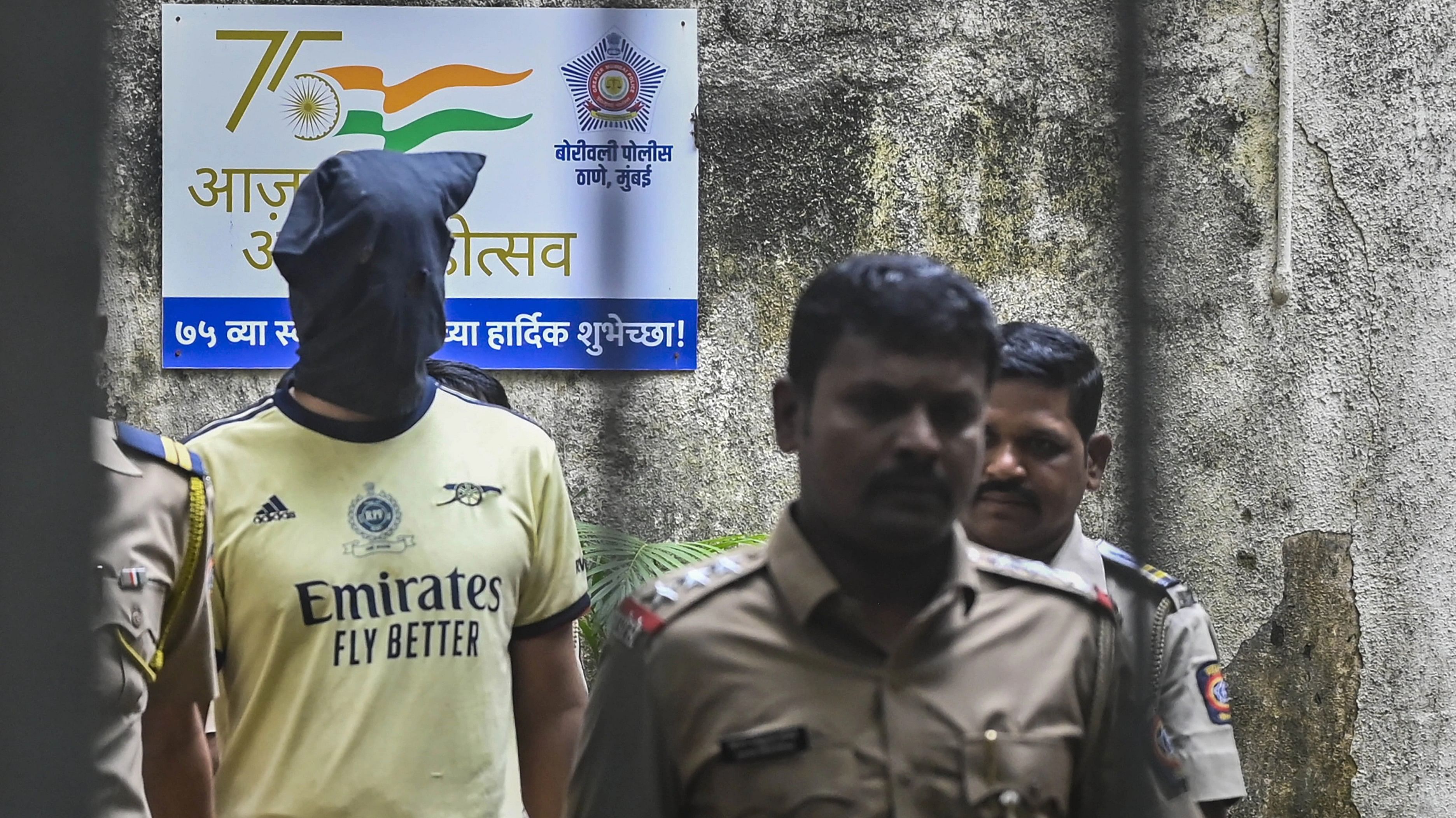 <div class="paragraphs"><p>Railway Protection Force (RPF) Constable Chetan Kumar Choudhary, who shot dead four passengers of the Jaipur-Mumbai Central Express, being  produced before the Magistrate court in Borivali, Mumbai, Monday, August 7, 2023. </p></div>