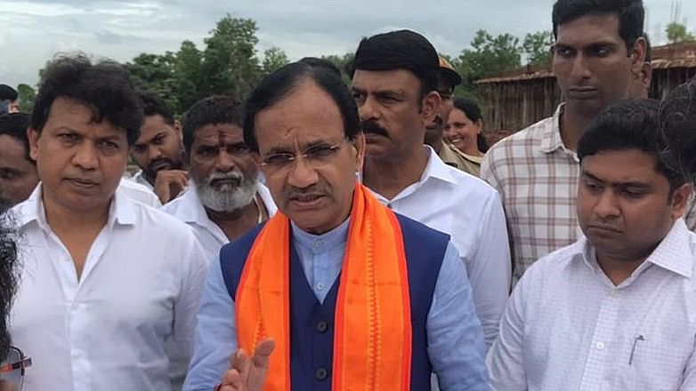 <div class="paragraphs"><p>Union Minister of State for Chemicals and Fertilizers, New and Renewable Energy Bhagawanth Khuba visited the progress of work on Plastic Park project at Ganjimutt in Mangaluru taluk on Friday.</p></div>