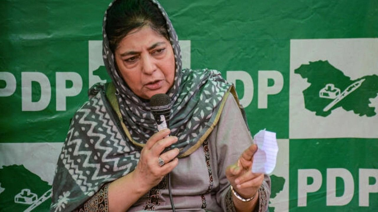 <div class="paragraphs"><p>PDP chief Mehbooba Mufti </p></div>