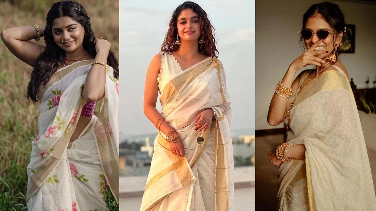 Onam 2023: Wear sarees in style like Bhagya Nair | The Times of India