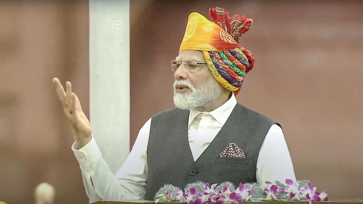 <div class="paragraphs"><p>Prime Minister Narendra Modi addresses the nation on Independence Day.</p></div>