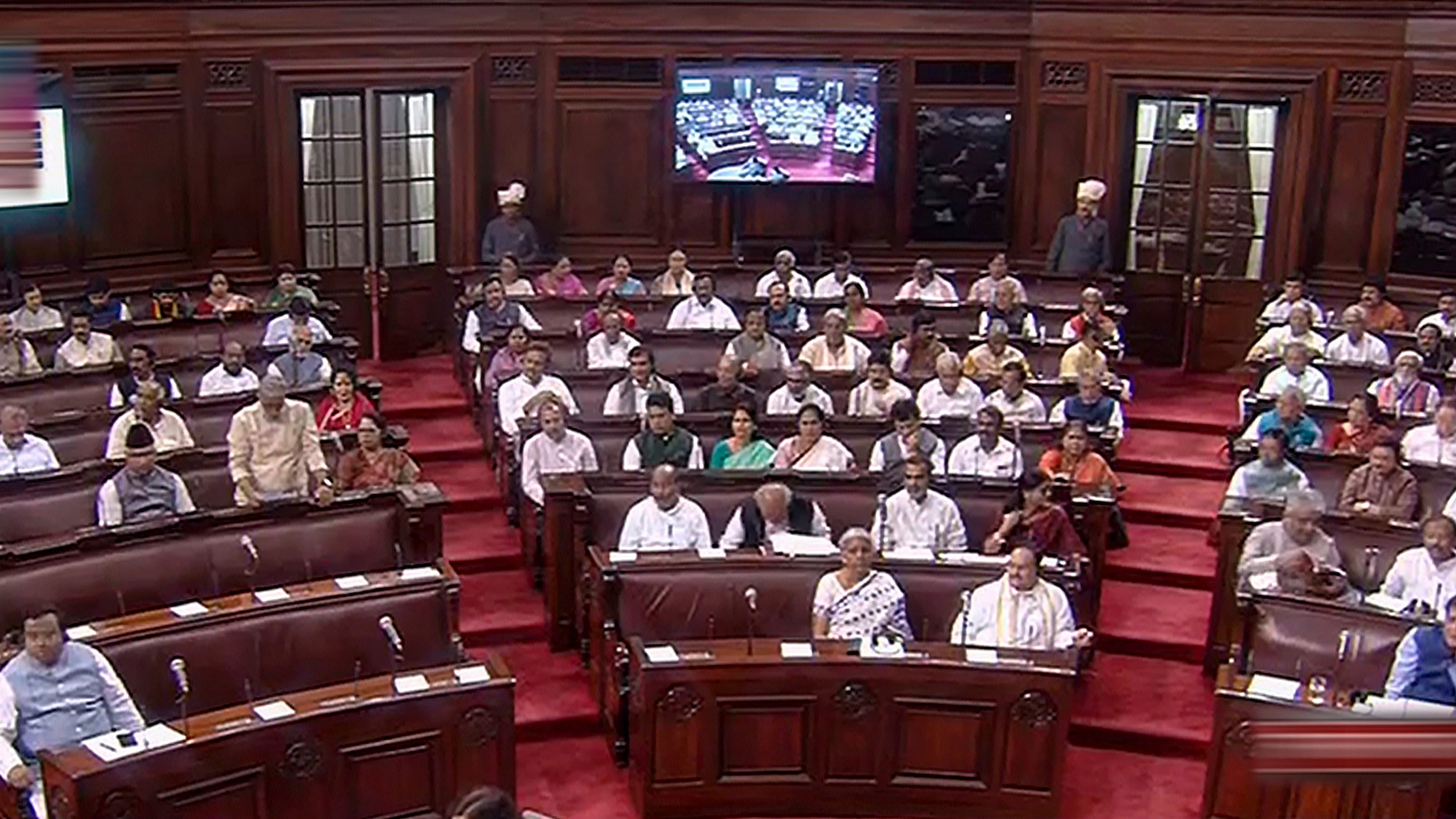 <div class="paragraphs"><p>Members sit in the Rajya Sabha during the Monsoon session of Parliament.</p></div>