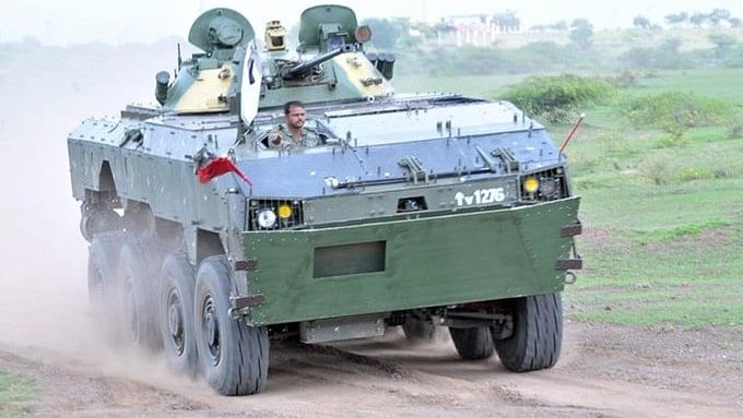 <div class="paragraphs"><p>Image showing a&nbsp;Wheeled Armoured Amphibious Platform (WhAP) vehicle.</p></div>