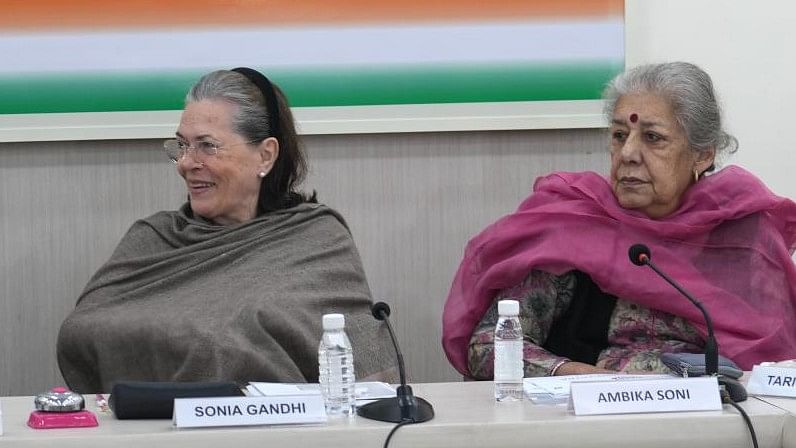 <div class="paragraphs"><p>Sonia Gandhi and Ambika Soni during the party's Steering Committee meeting, at AICC HQ in New Delhi in December 2022.&nbsp;</p></div>