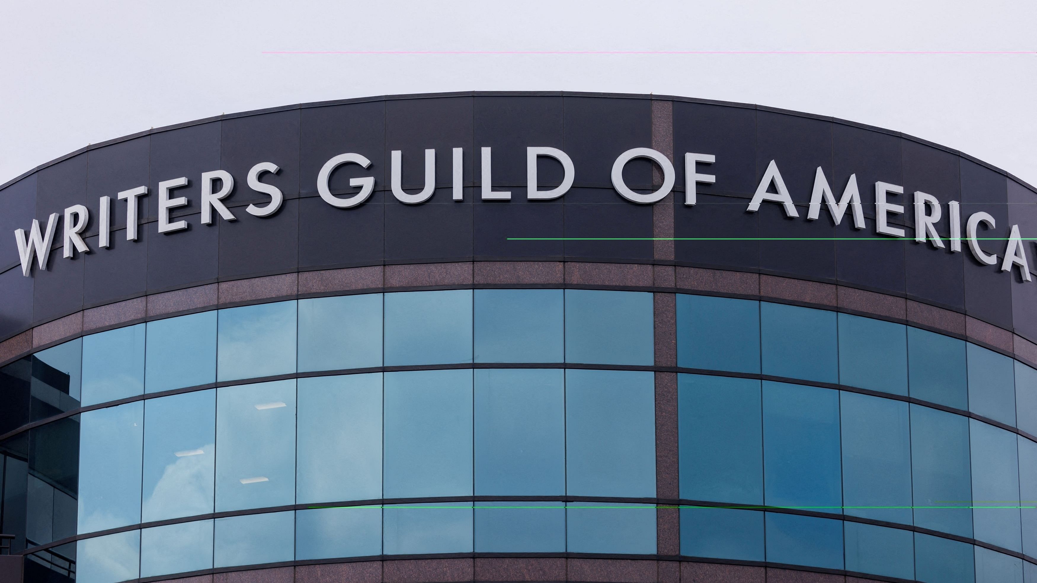 <div class="paragraphs"><p>The Writers Guild of America West offices are seen in Los Angeles as Hollywood film and TV writers strike in Los Angeles, California, U.S. </p></div>