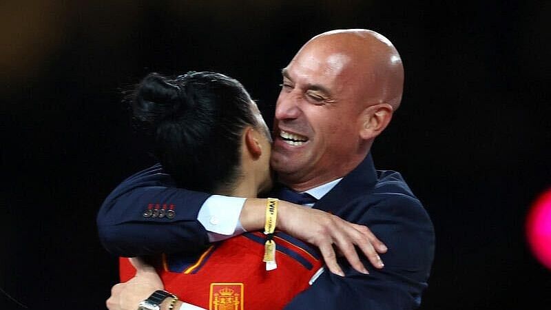 <div class="paragraphs"><p>Spanish Football Federation president Luis Rubiales during the post match ceremony of FIFA Women's World Cup.</p></div>