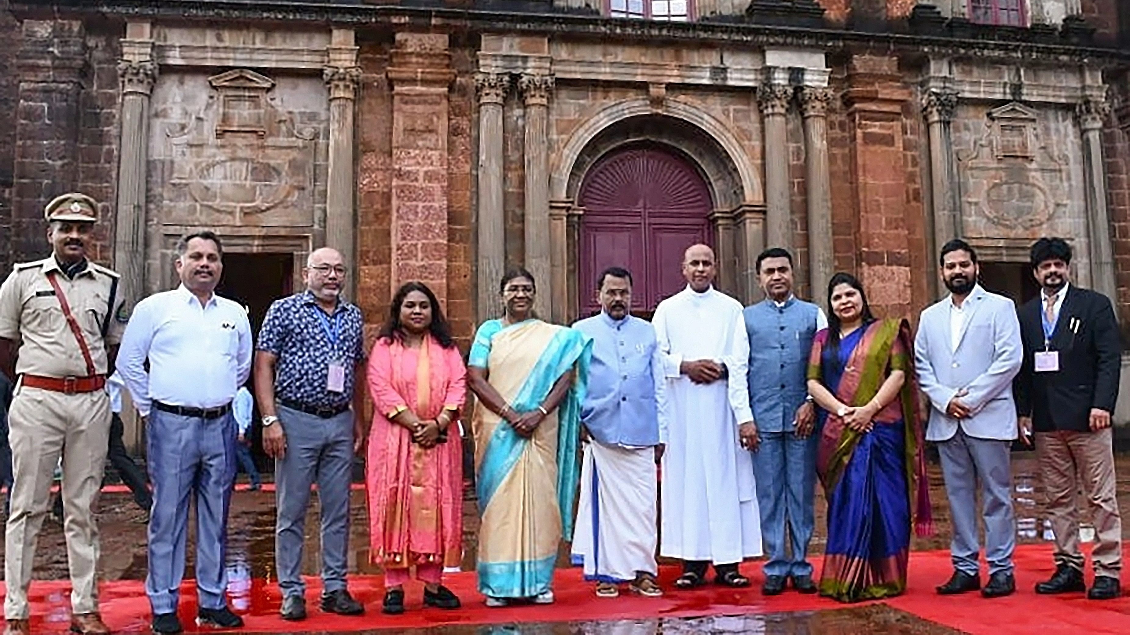 <div class="paragraphs"><p>President Droupadi Murmu during a visit to the Basilica of Bom Jesus in Old Goa.</p></div>