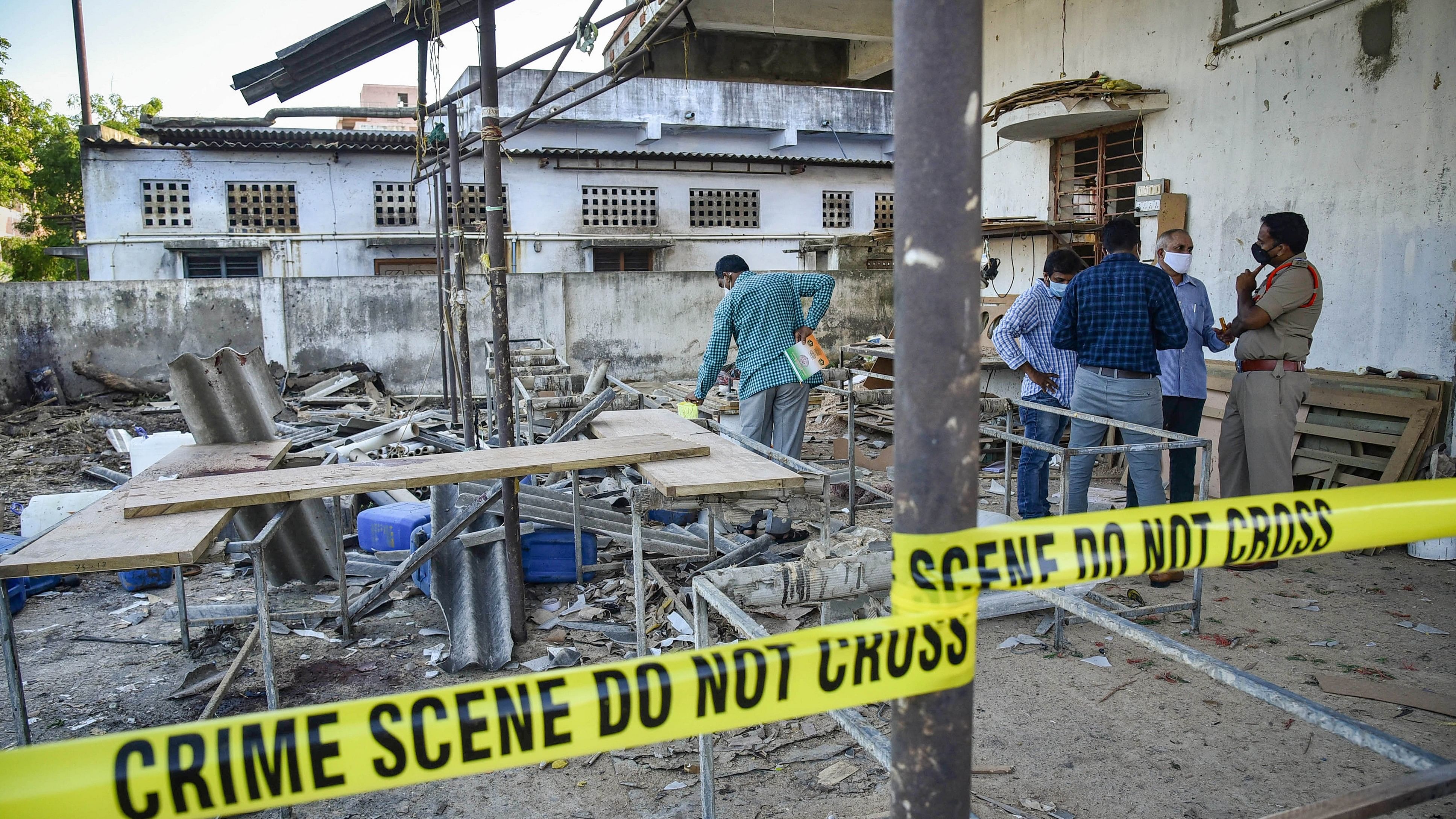 <div class="paragraphs"><p>The proposed Bills include provisions for forensic experts to visit the scene of serious offences. In pic, the crime scene of a blast at a plywood company at Surampalli village in Krishna district in 2020. </p></div>