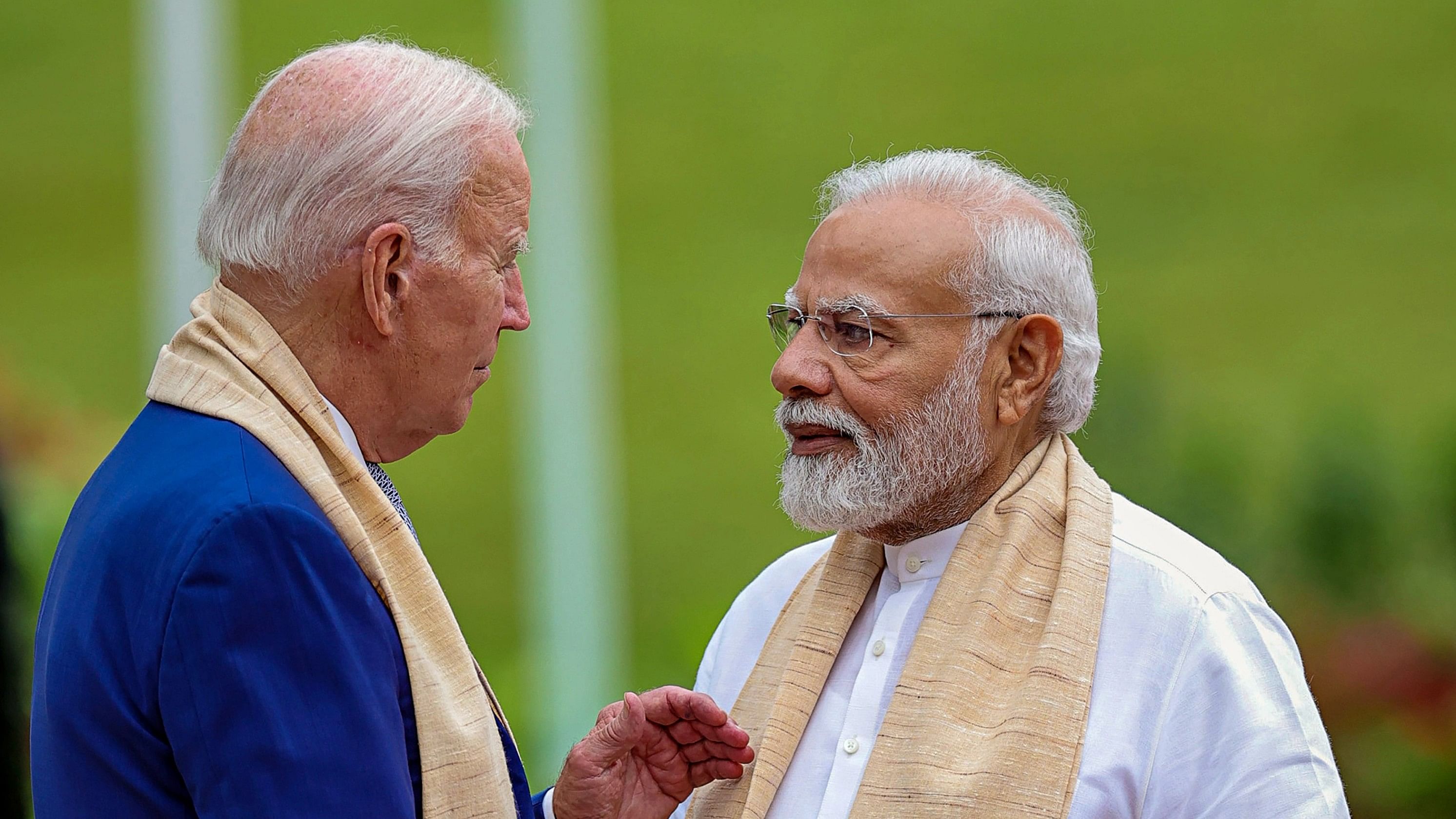 <div class="paragraphs"><p>PM Narendra Modi with US President Joe Biden.&nbsp;</p></div>