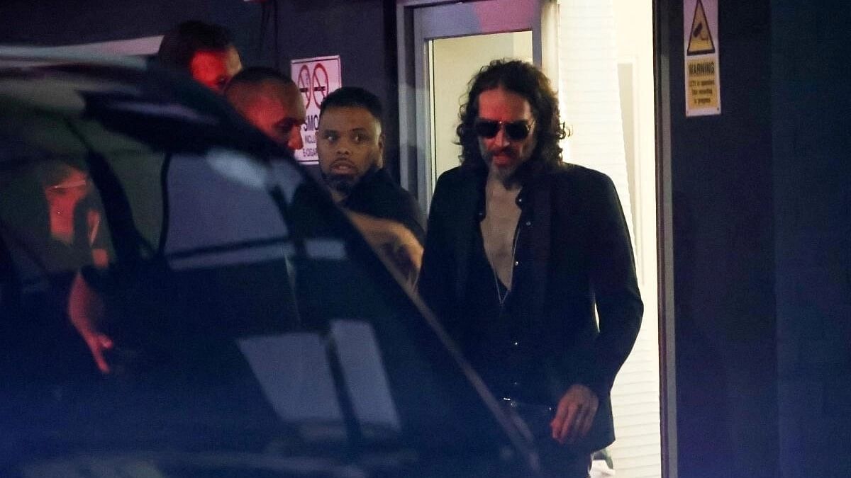 <div class="paragraphs"><p>British comedian and actor Russell Brand walks outside the Wembley Park Theatre, in northwest London, Britain, September 16, 2023.</p></div>