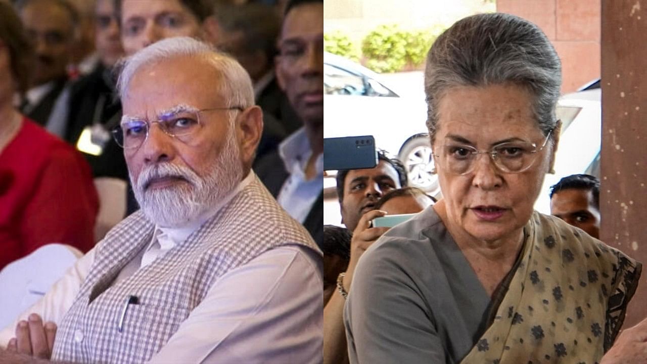 <div class="paragraphs"><p>PM Narendra Modi (left) and Congress leader Sonia Gandhi (right).</p></div>