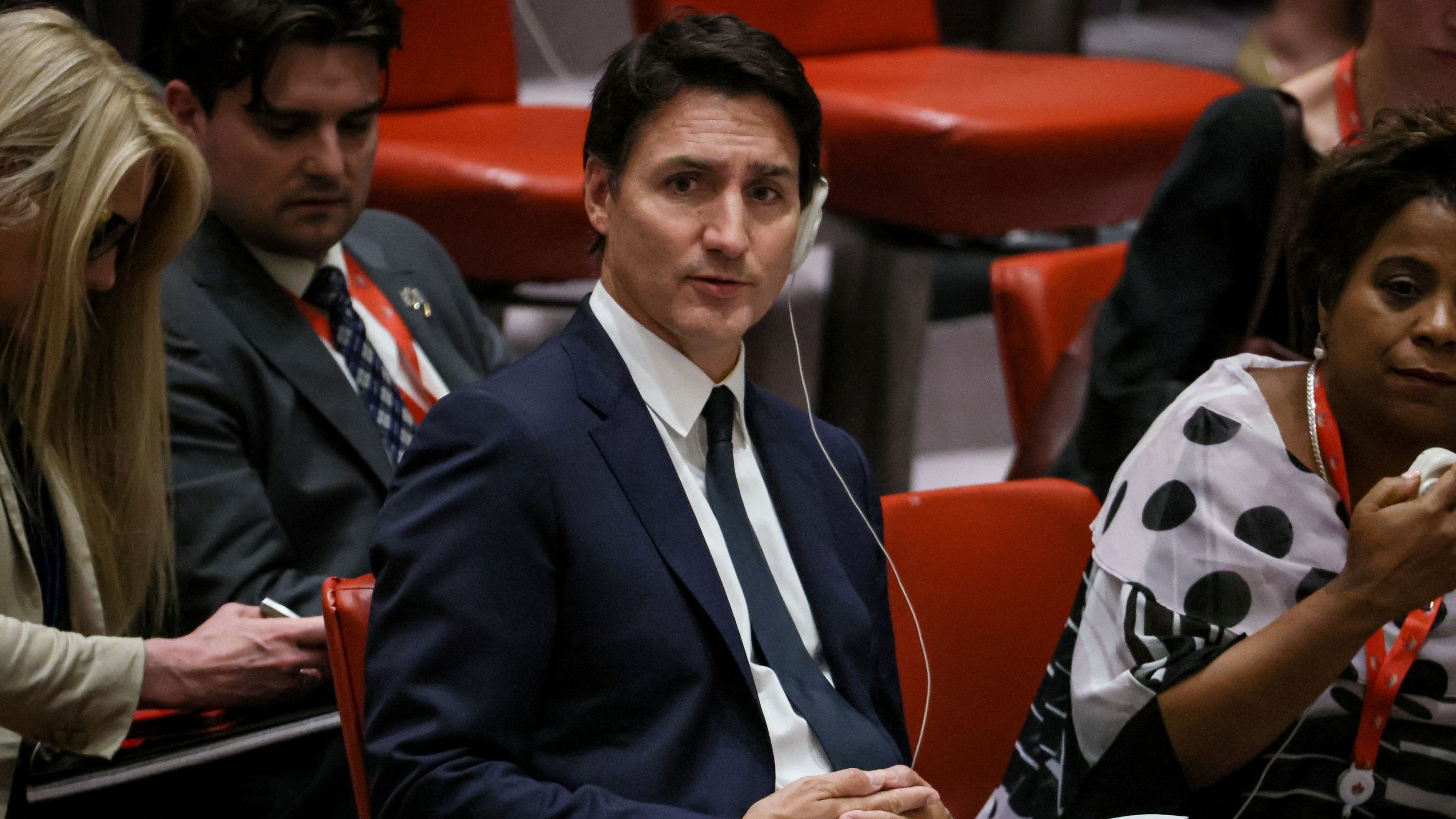 <div class="paragraphs"><p>Canada's Prime Minister Justin Trudeau attends a ministerial level meeting of the United Nations Security Council on the crisis in Ukraine at UN headquarters in New York, September 20, 2023. </p></div>