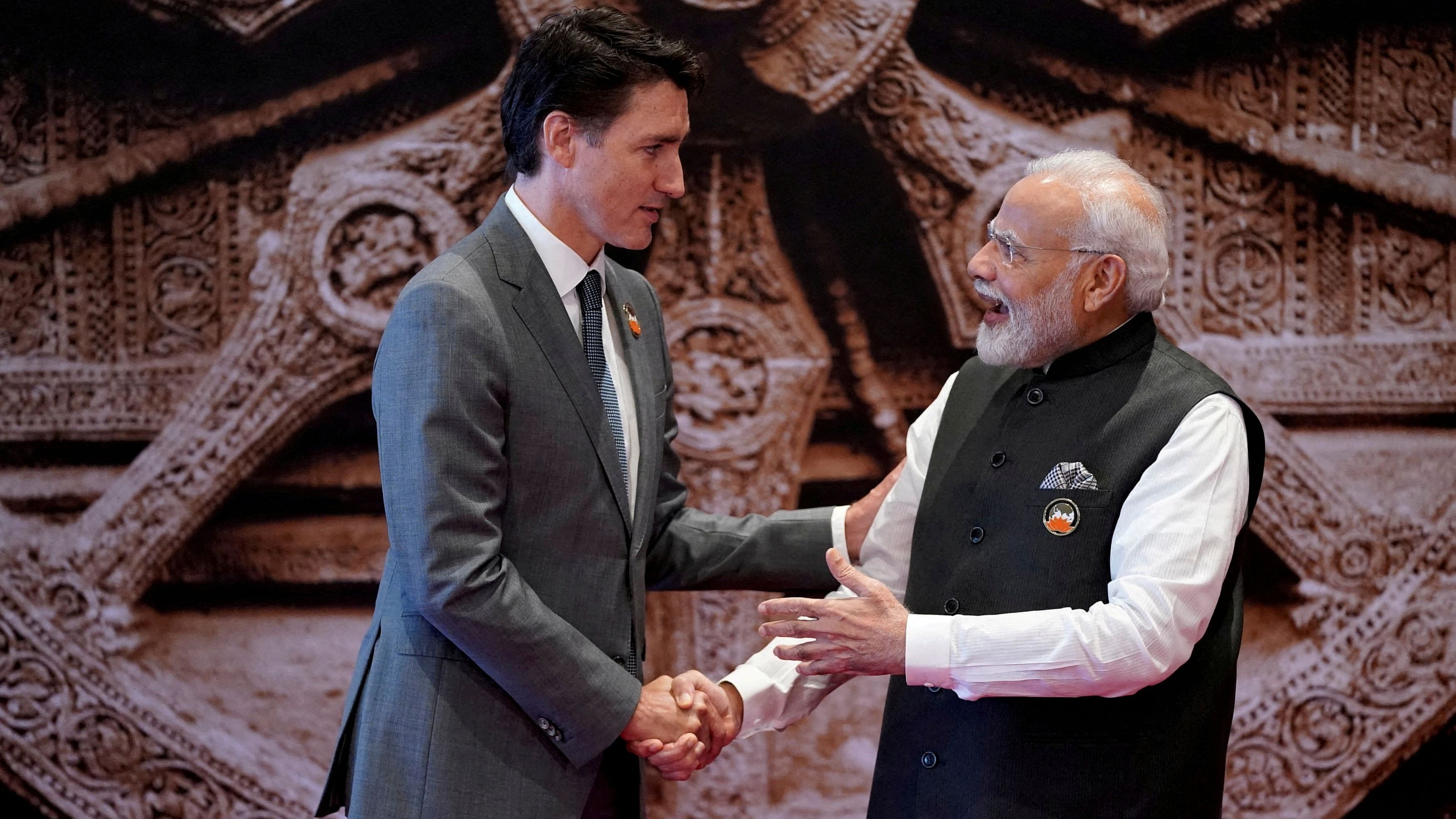 <div class="paragraphs"><p>File photo of&nbsp; PM Narendra Modi with Canadian counterpart Justin Trudeau for the G20 Summit, in New Delhi.</p></div>