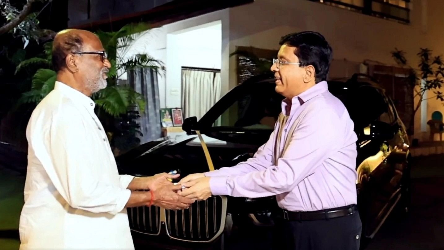 <div class="paragraphs"><p>Superstar Rajinikanth received the car key from Sun Pictures' Kalanithi Maran after the phenomenal success of 'Jailer'. </p></div>