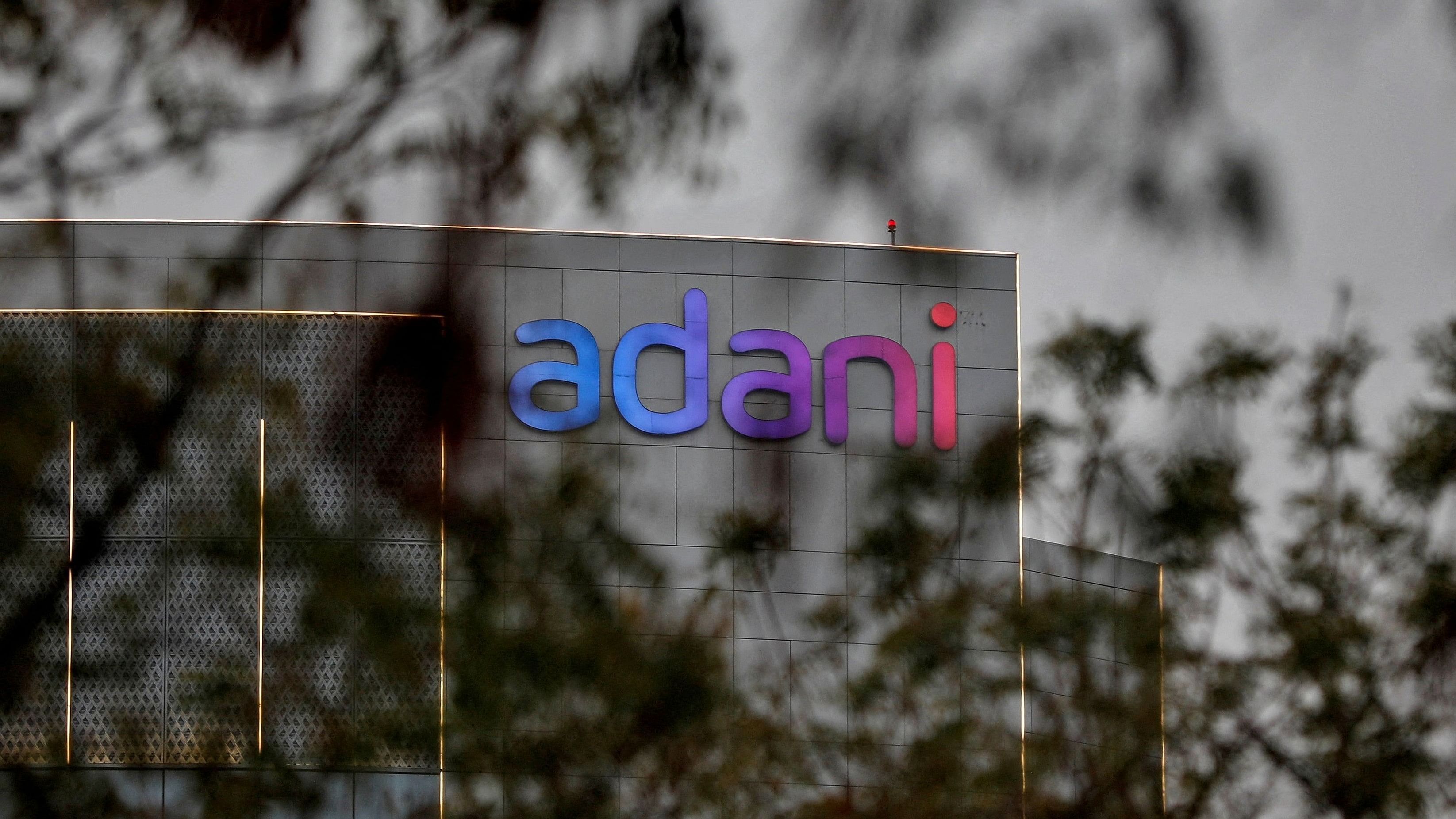 <div class="paragraphs"><p>The logo of the Adani Group.</p></div>