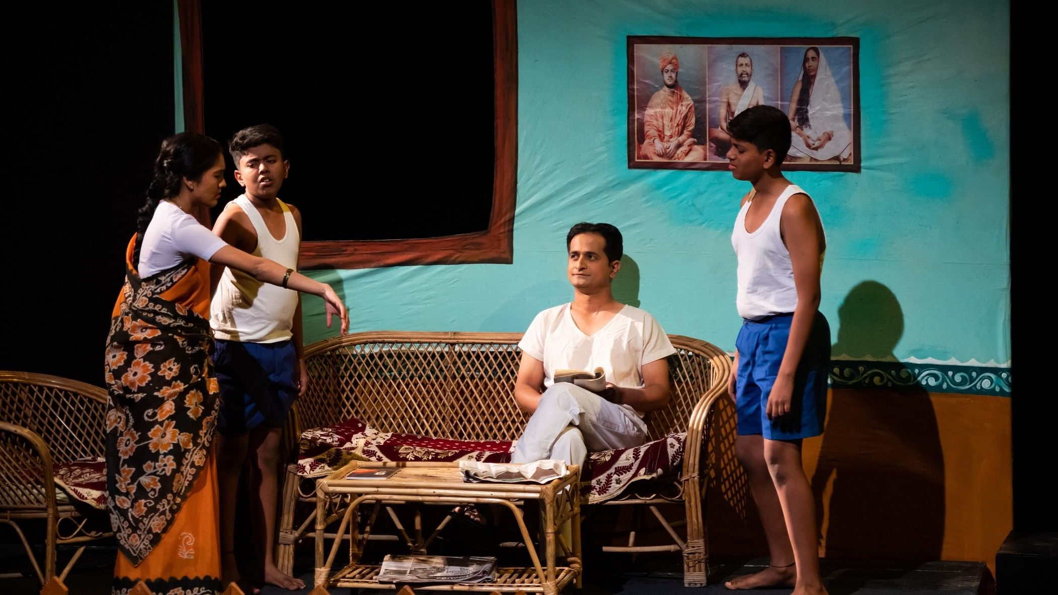 <div class="paragraphs"><p>The play depicts Kuvempu and&nbsp;his family. </p></div>