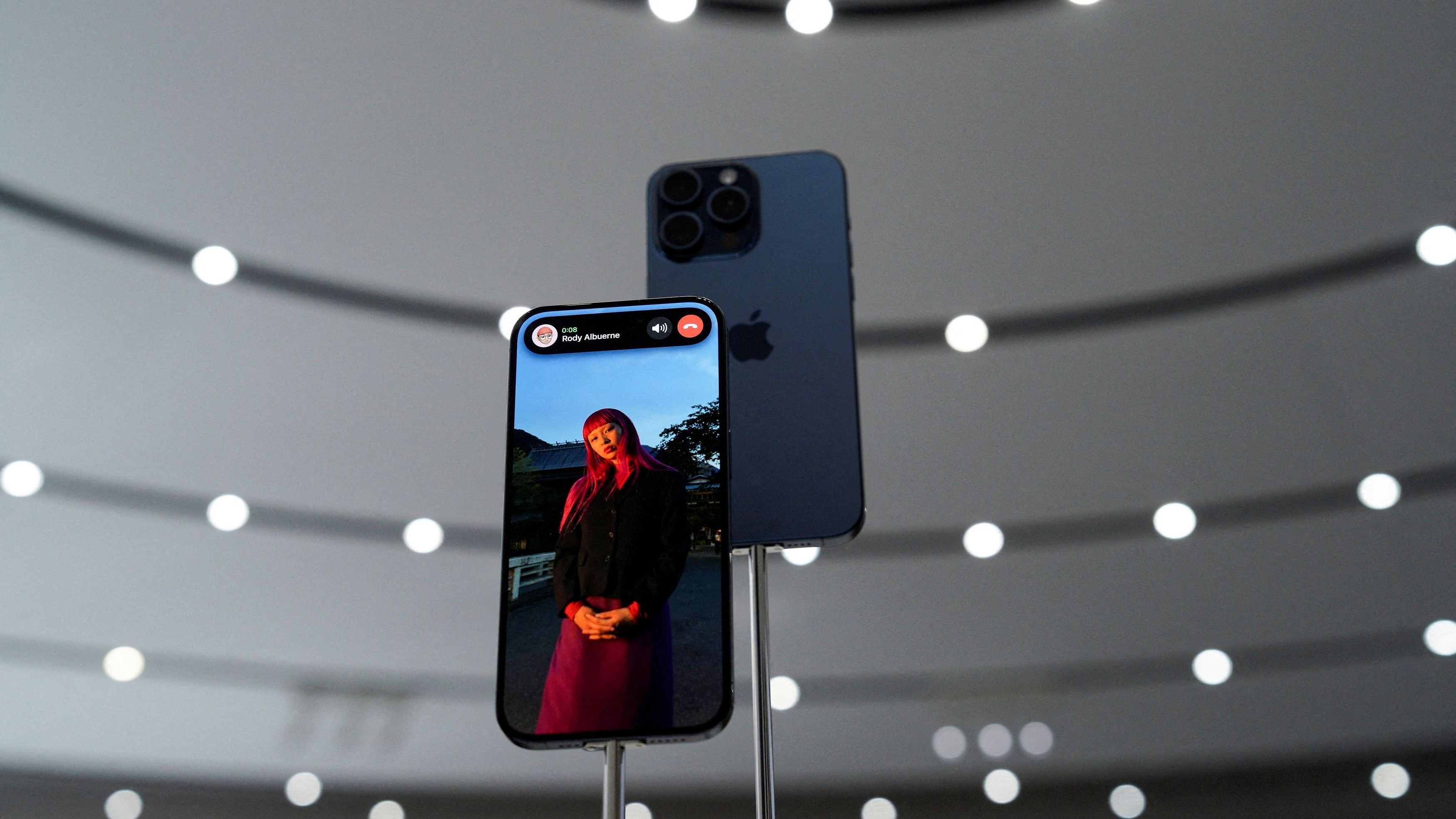 <div class="paragraphs"><p>FILE PHOTO: The iPhone 15 Pro is presented during the 'Wonderlust' event at the company's headquarters in Cupertino, California, U.S. September 12, 2023. </p></div>